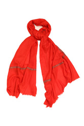 Daur Border Embroidery Pashmina Shawl - The Pashm